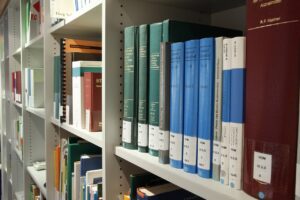 books, science, shelf